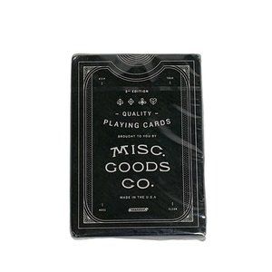 2012 Misc. Goods Co. 3rd Edition Black Deck of Playing Cards NEW! USPCC